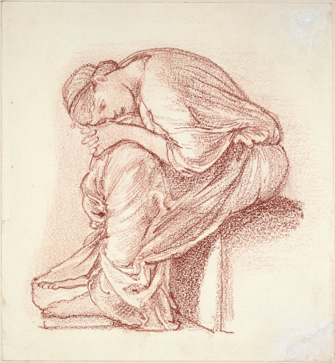 Figura sentada de uma mulher, final do século 19 de Sir Edward Coley Burne Jones