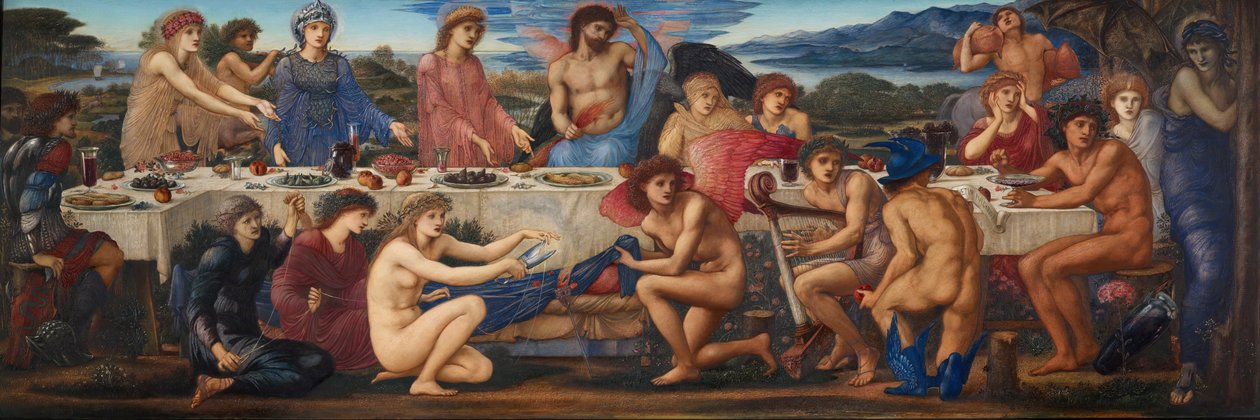 A Festa de Peleu, meados do século XIX. de Sir Edward Coley Burne Jones