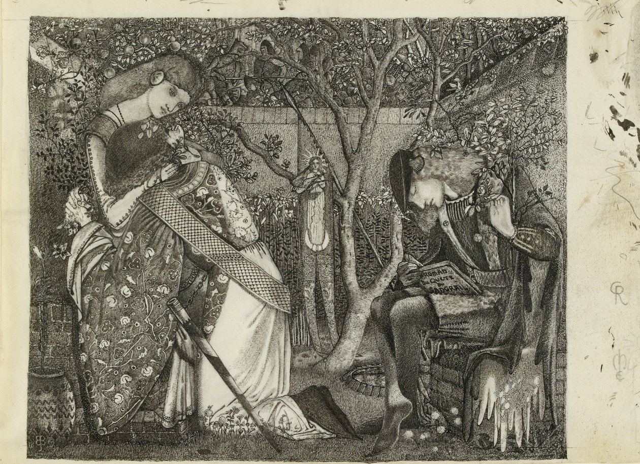 A despedida do cavaleiro, 1858 de Sir Edward Coley Burne Jones