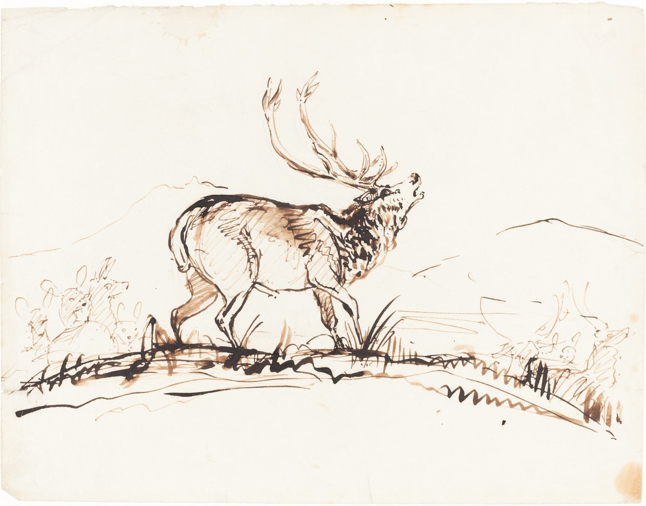 Um veado gritando de Sir Edwin Landseer