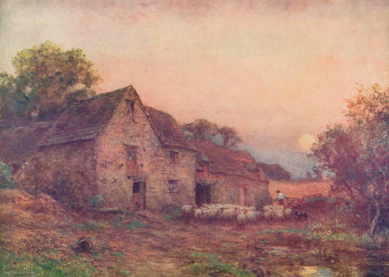 A lua da colheita, c1897, 1914 de Sir Ernest Albert Waterlow