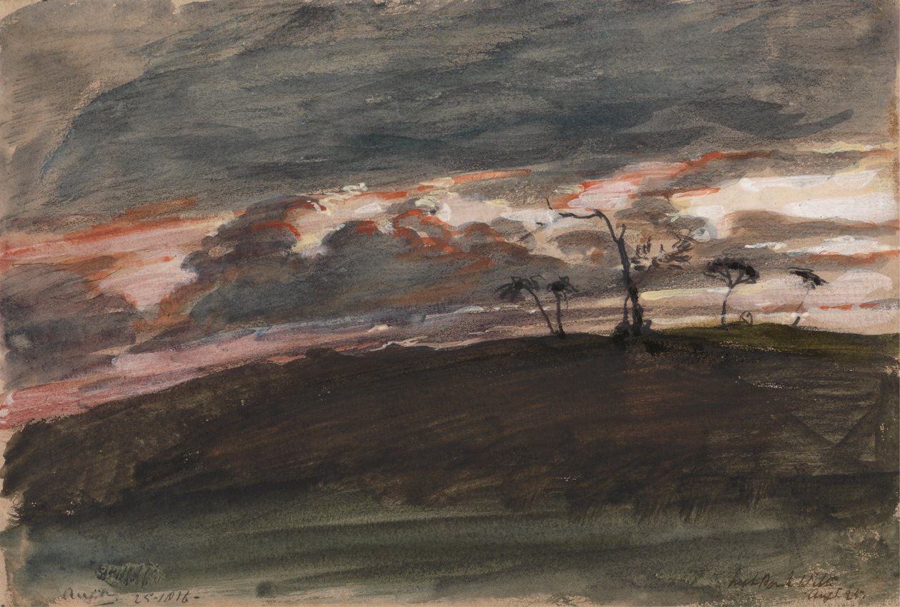 Stormy Sunset, Legh Park, Wiltshire de Sir George Hayter
