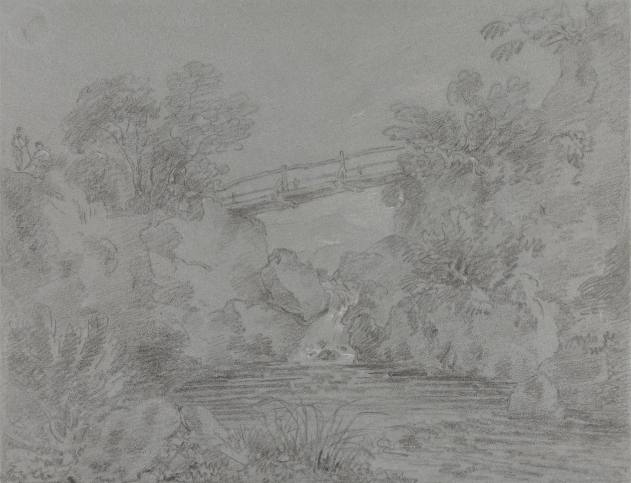 Ponte sobre Piscina em Llanrwst de Sir George Howland Beaumont seventh Baronet