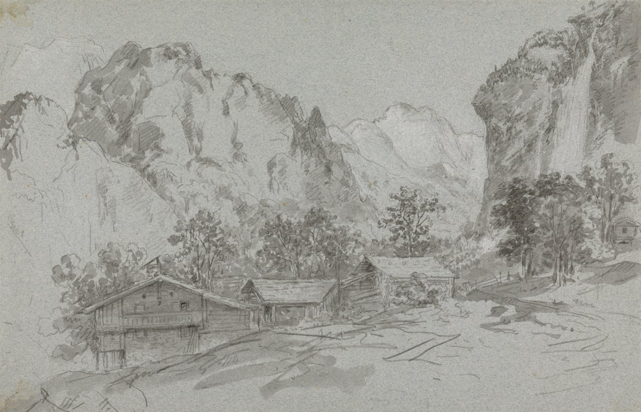 A partir da Janela da Pousada em Lauterbraun de Sir George Howland Beaumont seventh Baronet