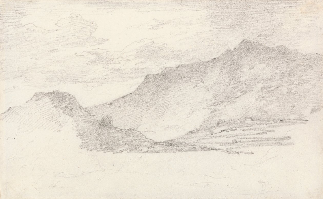 Esboço da Colina de Sir George Howland Beaumont seventh Baronet