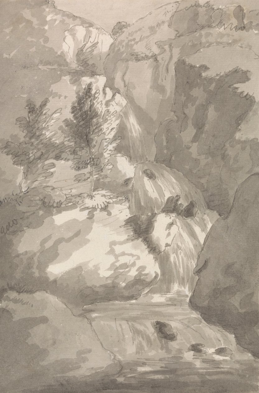 Parte de Brind Gill em Ligburthwaite de Sir George Howland Beaumont seventh Baronet