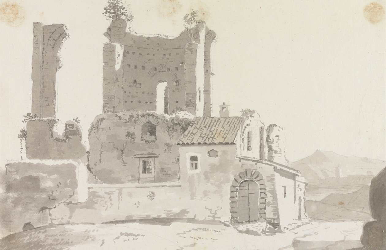 Ruínas Fora de Roma de Sir George Howland Beaumont seventh Baronet