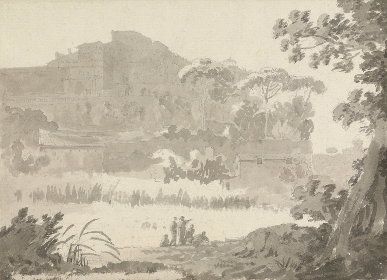 O Vaticano desde a estrada para Ponte Mola de Sir George Howland Beaumont seventh Baronet