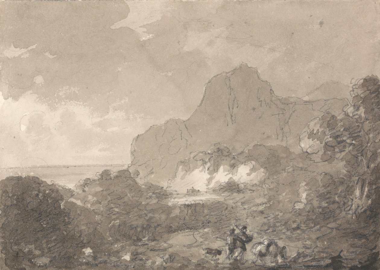 Vista na costa de Itália de Sir George Howland Beaumont seventh Baronet