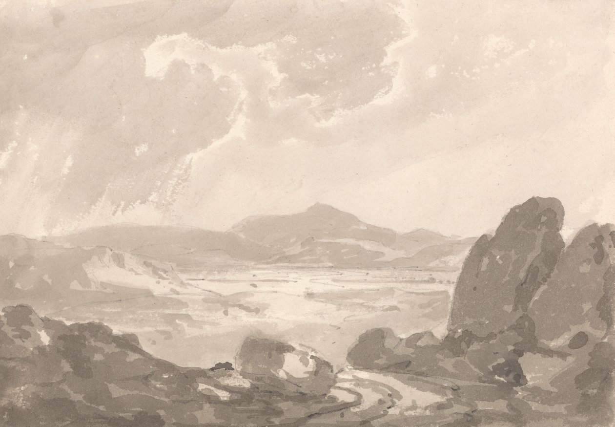 Vista sobre o Vale de Sir George Howland Beaumont seventh Baronet