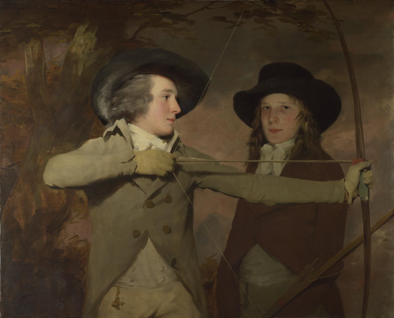 Robert Ferguson de Raith e o tenente-general Sir Ronald Ferguson Os Arqueiros, c. 1789 de Sir Henry Raeburn