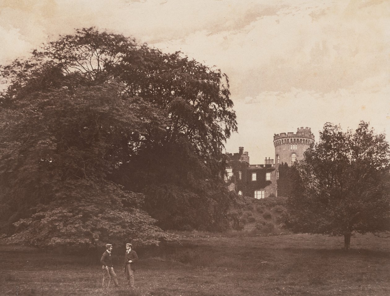 Castelo de Tullichewan, Vale de Leven, Escócia, 1857 (foto) de Sir James Campbell of Stracathro