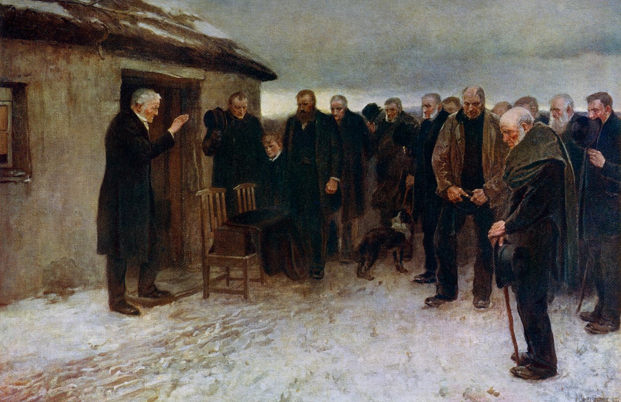 Um funeral das montanhas, 1882, 1912. de James Guthrie