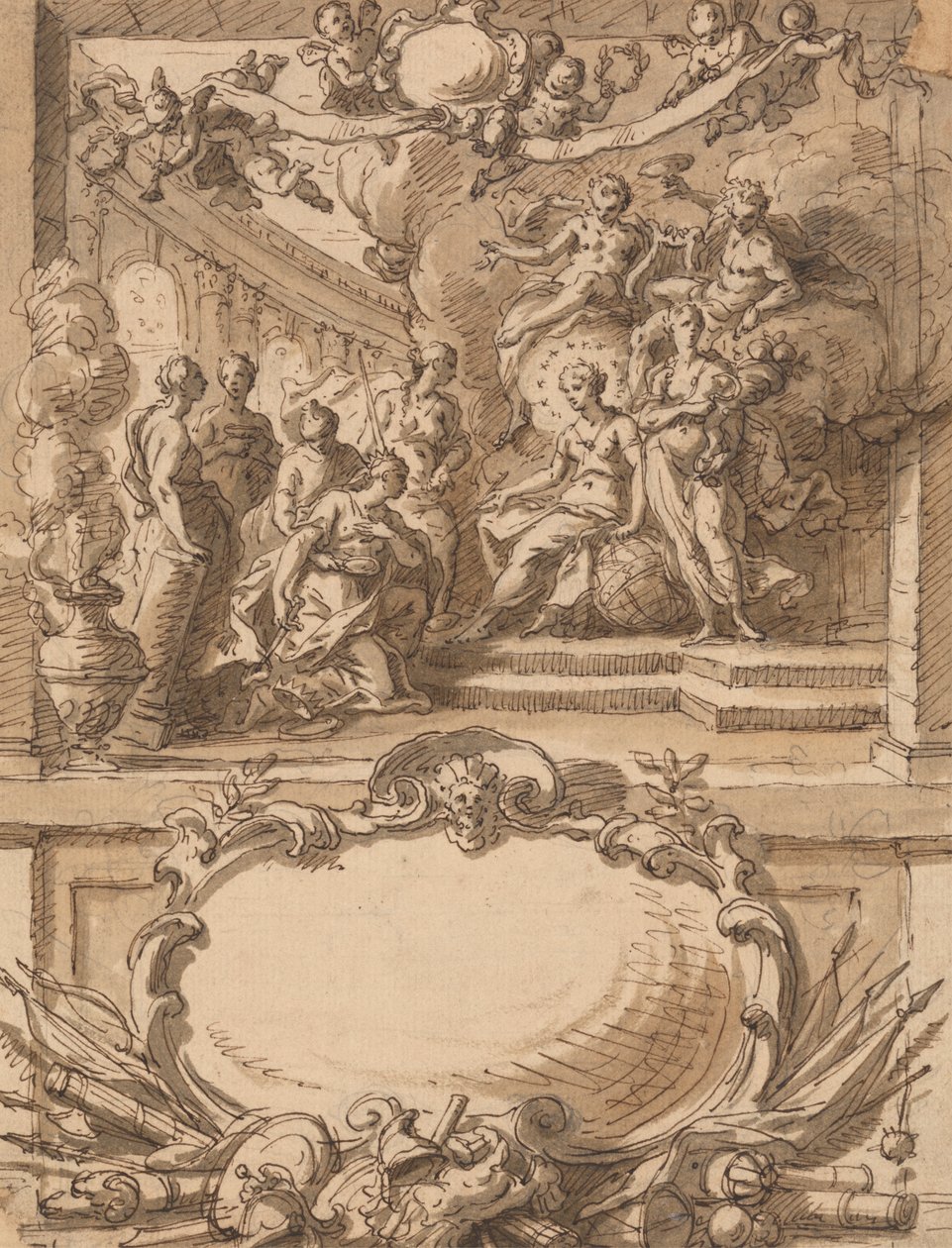 Desenho para um Painel de Parede de Sir James Thornhill