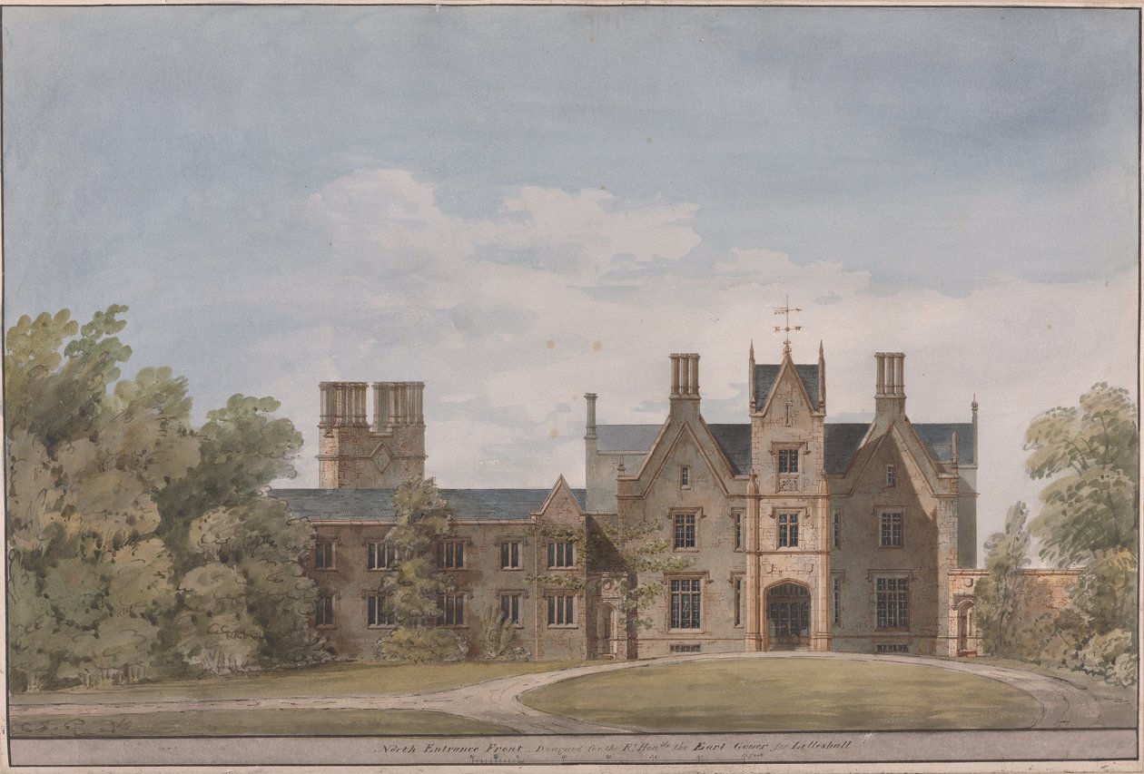 Lilleshall, Shropshire: Frente de Entrada Norte de Sir Jeffry Wyatville