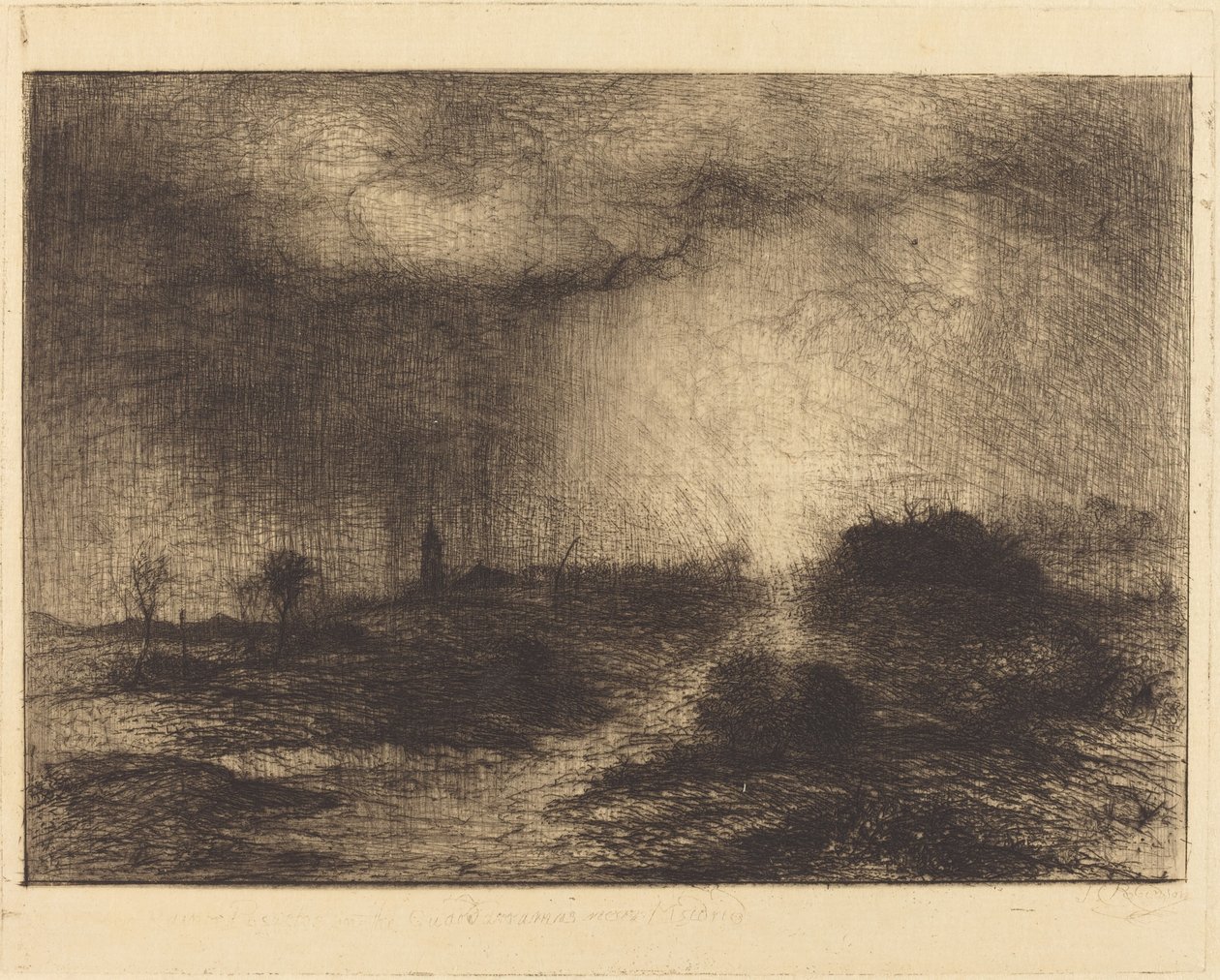 Chuva de outubro: Posuclos nos Guardarramas, perto de Madrid de Sir John Charles Robinson