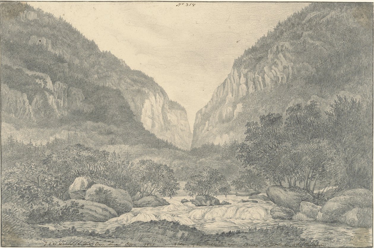Vale da Saltina perto de Brieg na entrada do Simplon de Sir John Frederick William Herschel