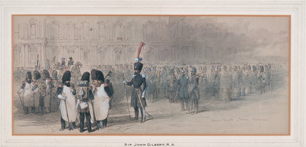 Guarda Nacional nas Tulherias, 1846 de Sir John Gilbert