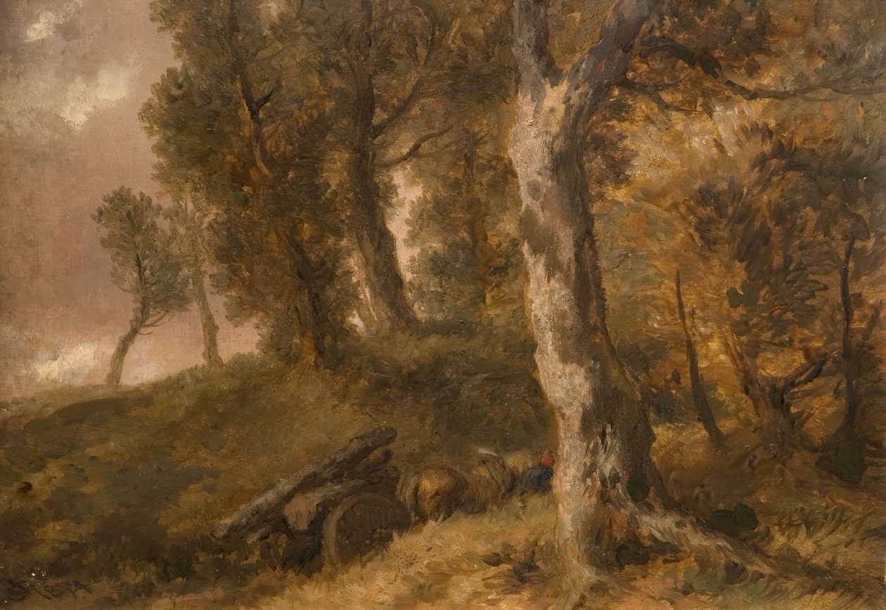 Estudo das Árvores, 1874. de Sir John Gilbert