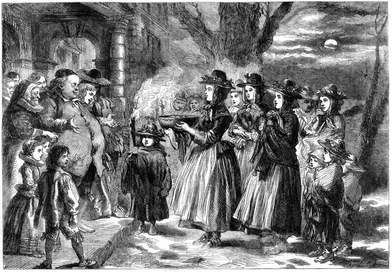 O Wassail Bowl, 1860. de Sir John Gilbert