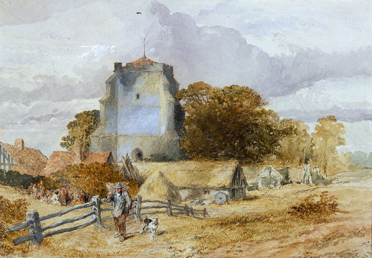 Igreja de Westham, Pevensey, East Sussex, 1851-1859 de Sir John Gilbert