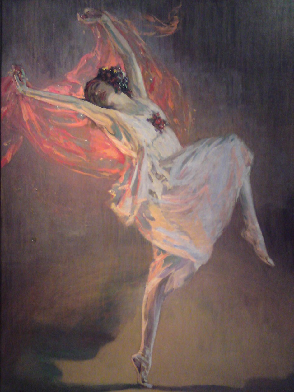 Bailarina Anna Pavlova 1881-1931, década de 1910 de Sir John Lavery