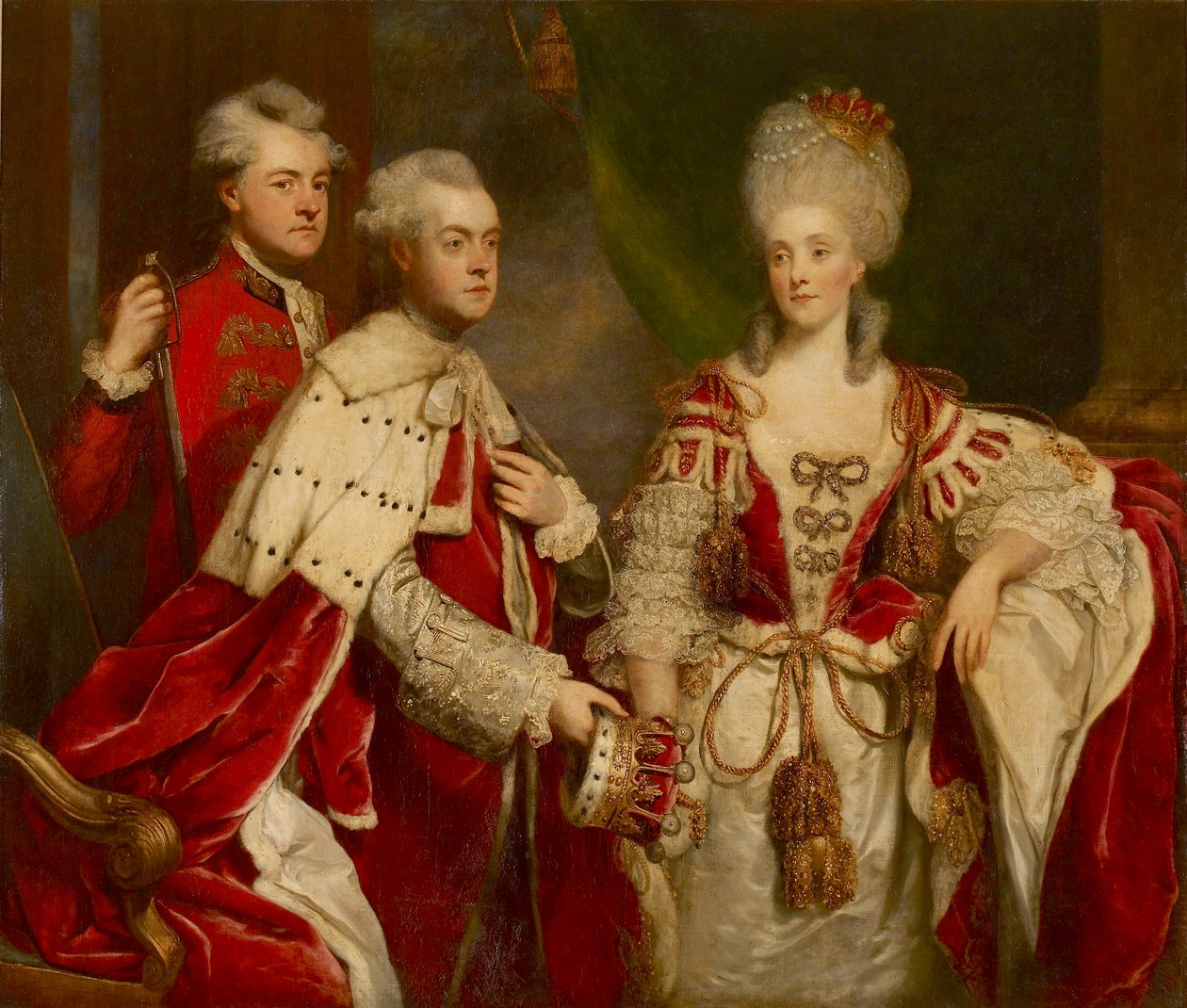 George, 2º Conde Harcourt, sua esposa Elizabeth e seu irmão William, 1780 de Sir Joshua Reynolds