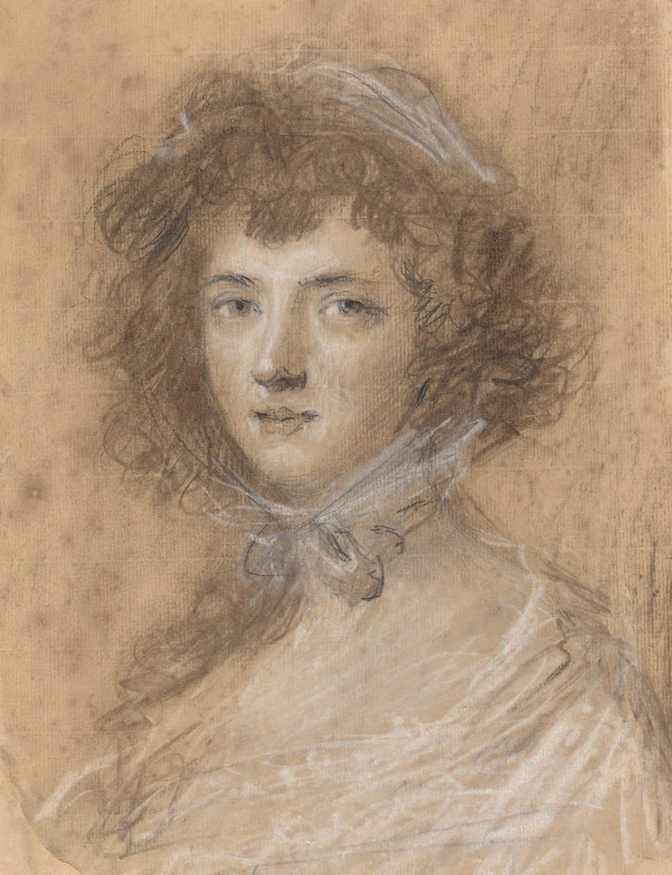 Cabeça e busto de uma mulher de Sir Joshua Reynolds