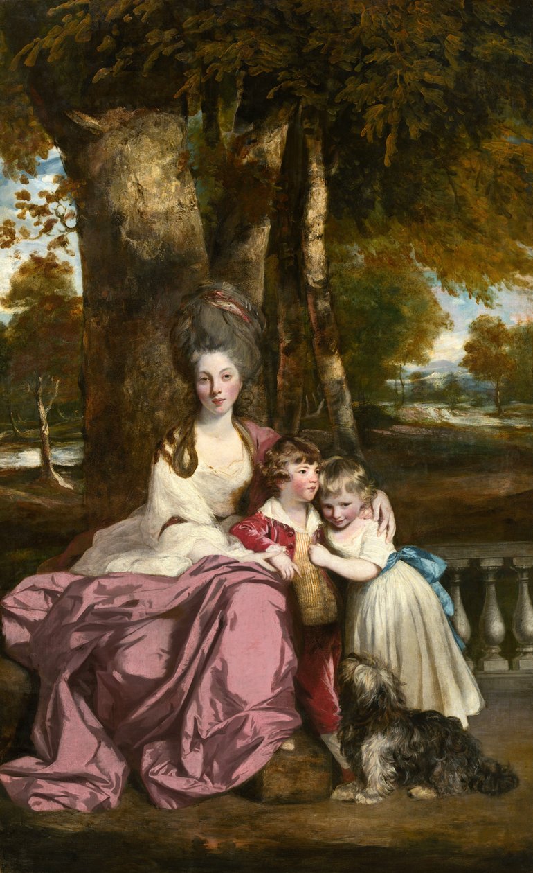 Lady Elizabeth Delmé e seus filhos, 1777-1779. de Sir Joshua Reynolds