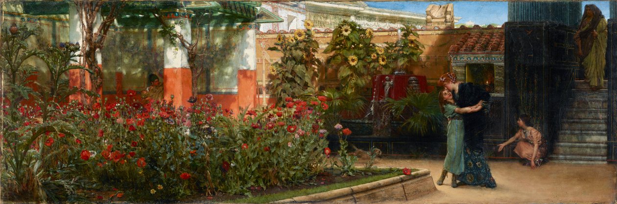Boas-vindas calorosas, pré 1878 de Sir Lawrence Alma Tadema