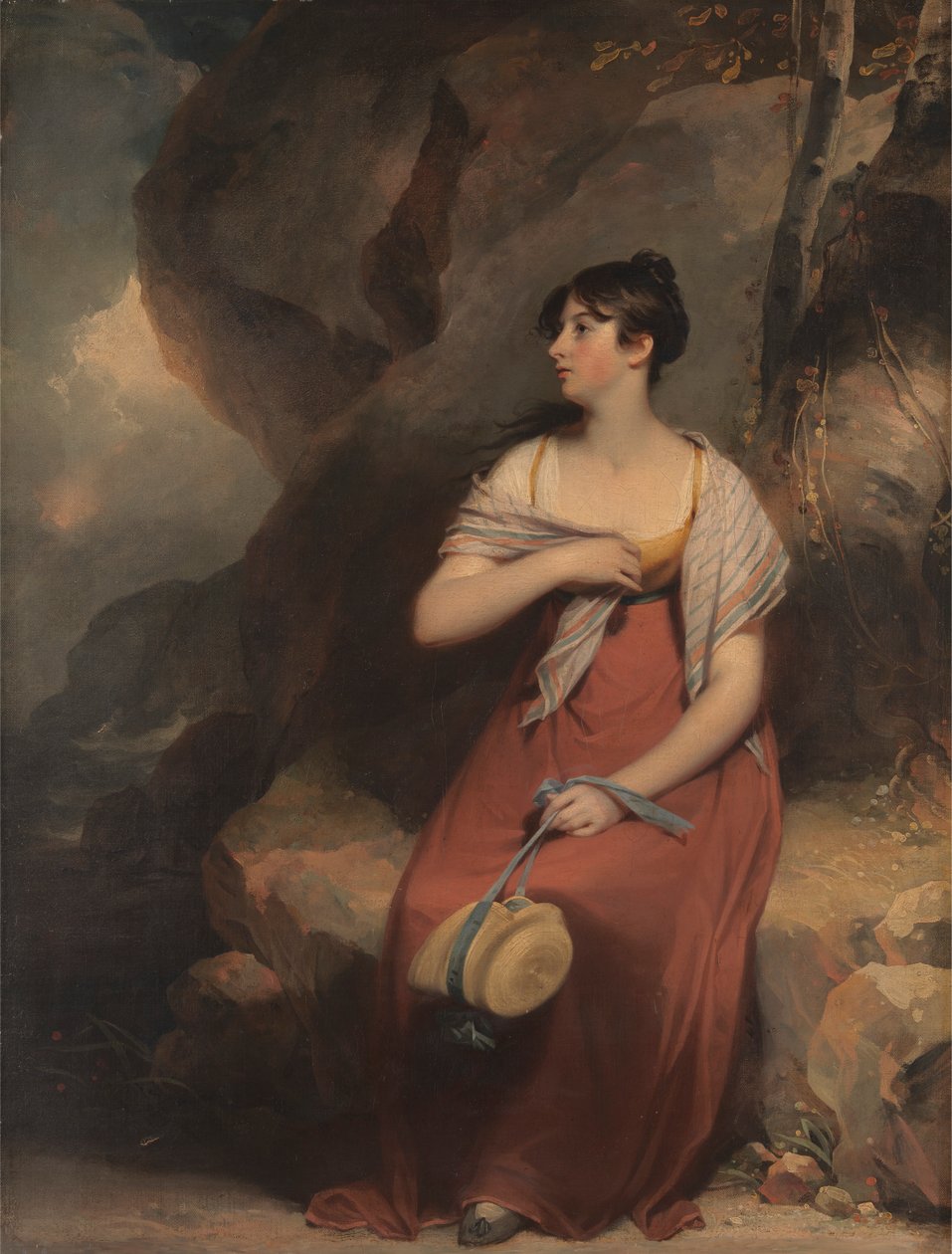 Uma Mulher numa Paisagem de Sir Martin Archer Shee