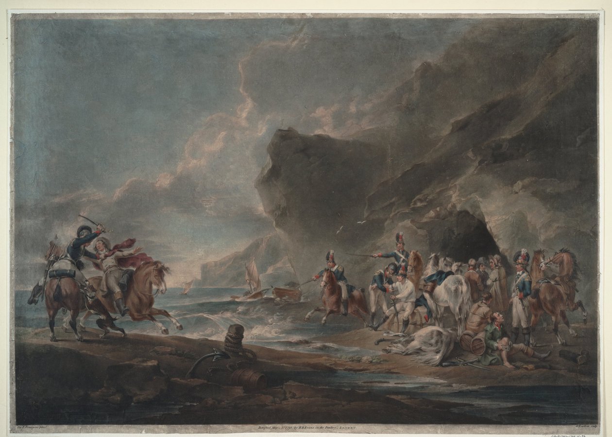 Contrabandistas derrotados, 1795-1798 de Sir Peter Francis Bourgeois
