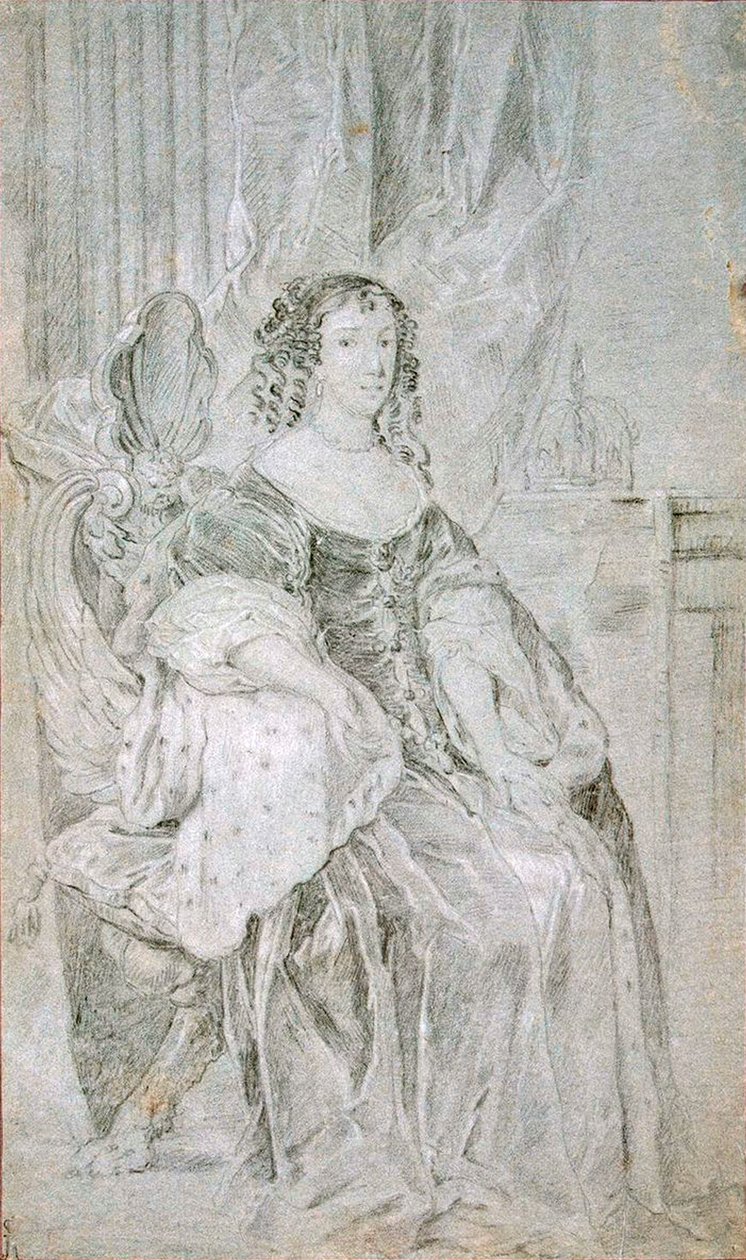 Retrato de Catarina de Bragança 1638-1705, década de 1670. de Sir Peter Lely