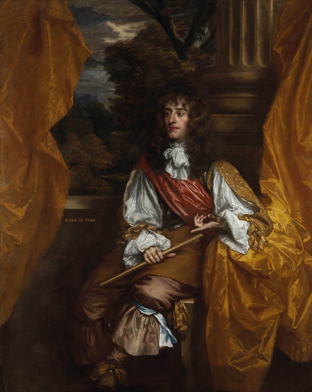 Retrato de James II da Inglaterra 1633-1701, 1661 de Sir Peter Lely