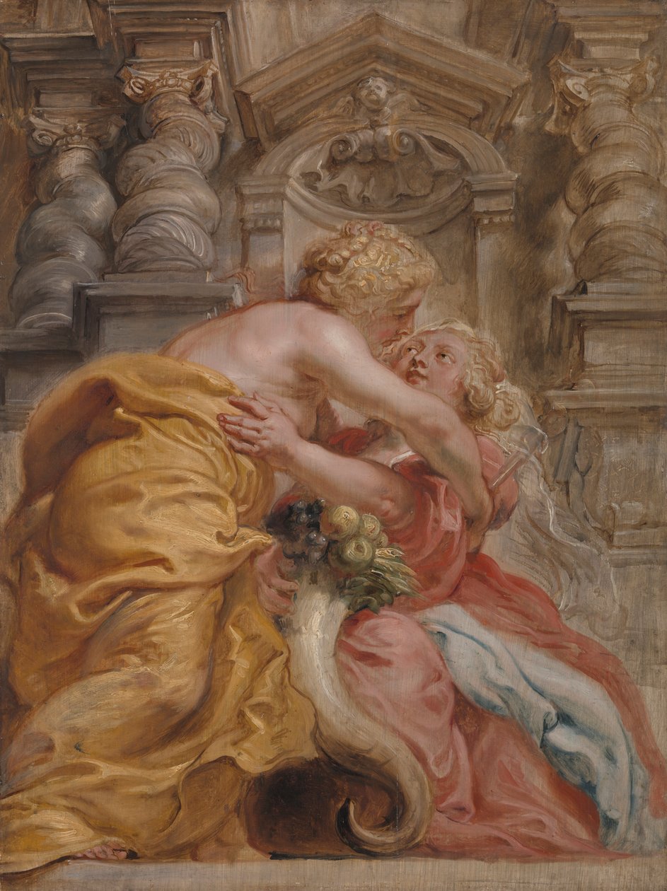 A Paz Abraça Bastante de Sir Peter Paul Rubens