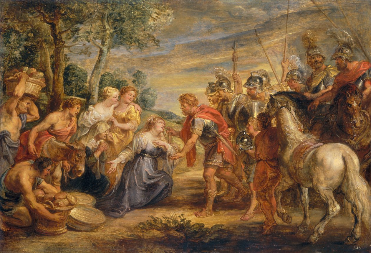 O Encontro de Davi e Abigail de Sir Peter Paul Rubens