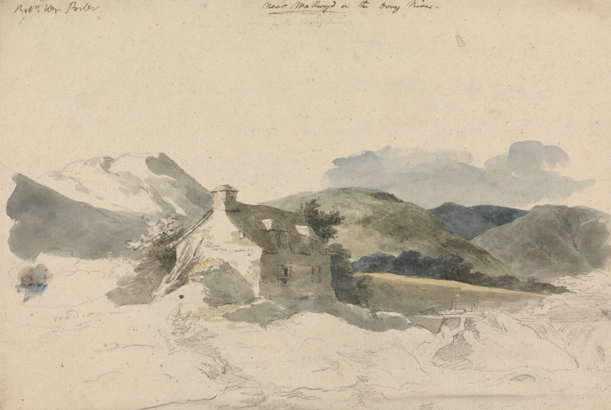 Perto de Mallwyd no Dovey de Sir Robert Kerr Porter