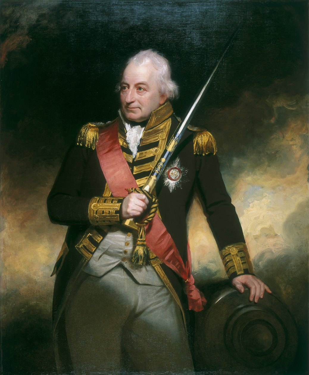 Almirante John Jervis, c1801 de Sir William Beechey