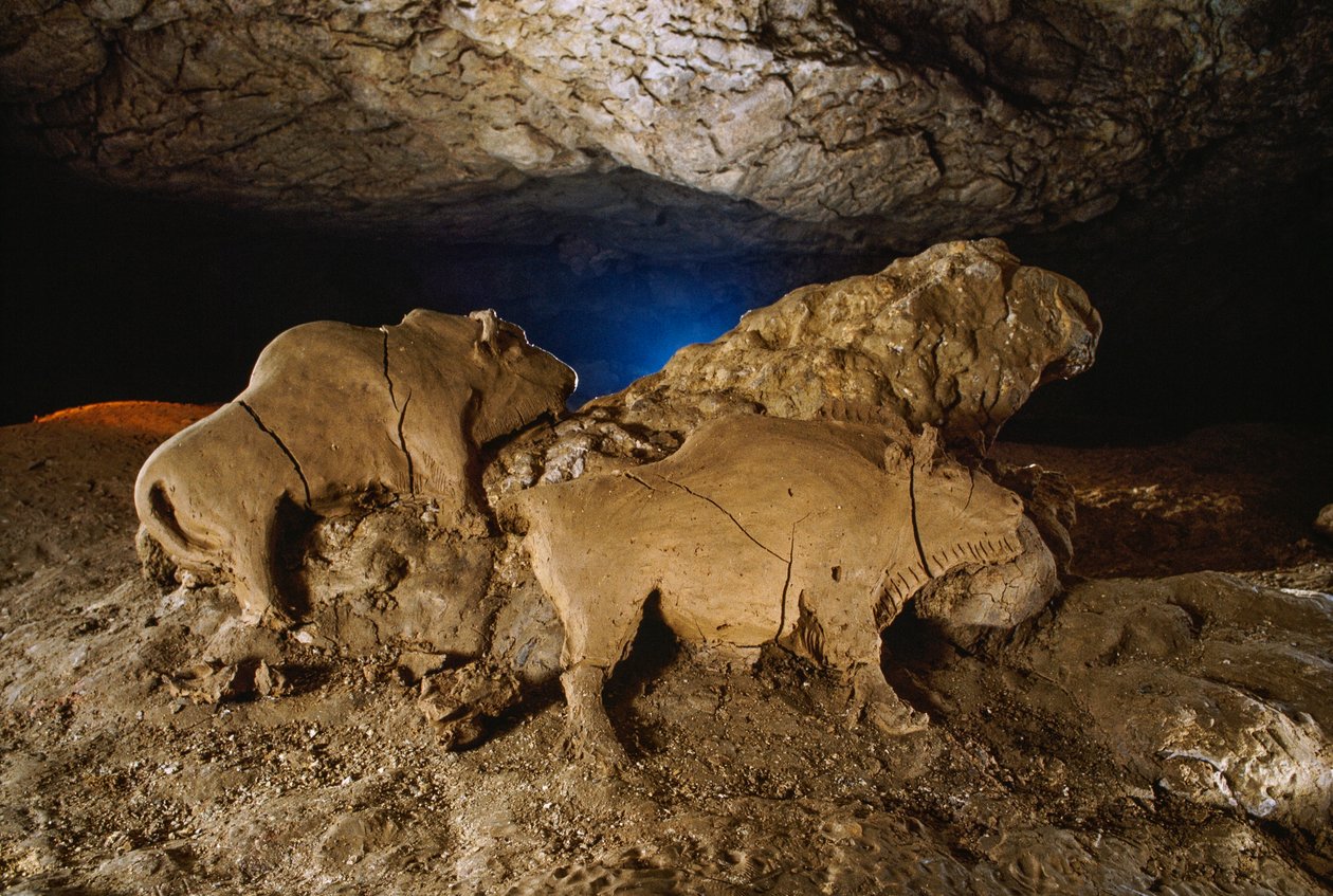Os Bisontes de Barro de Le Tuc d