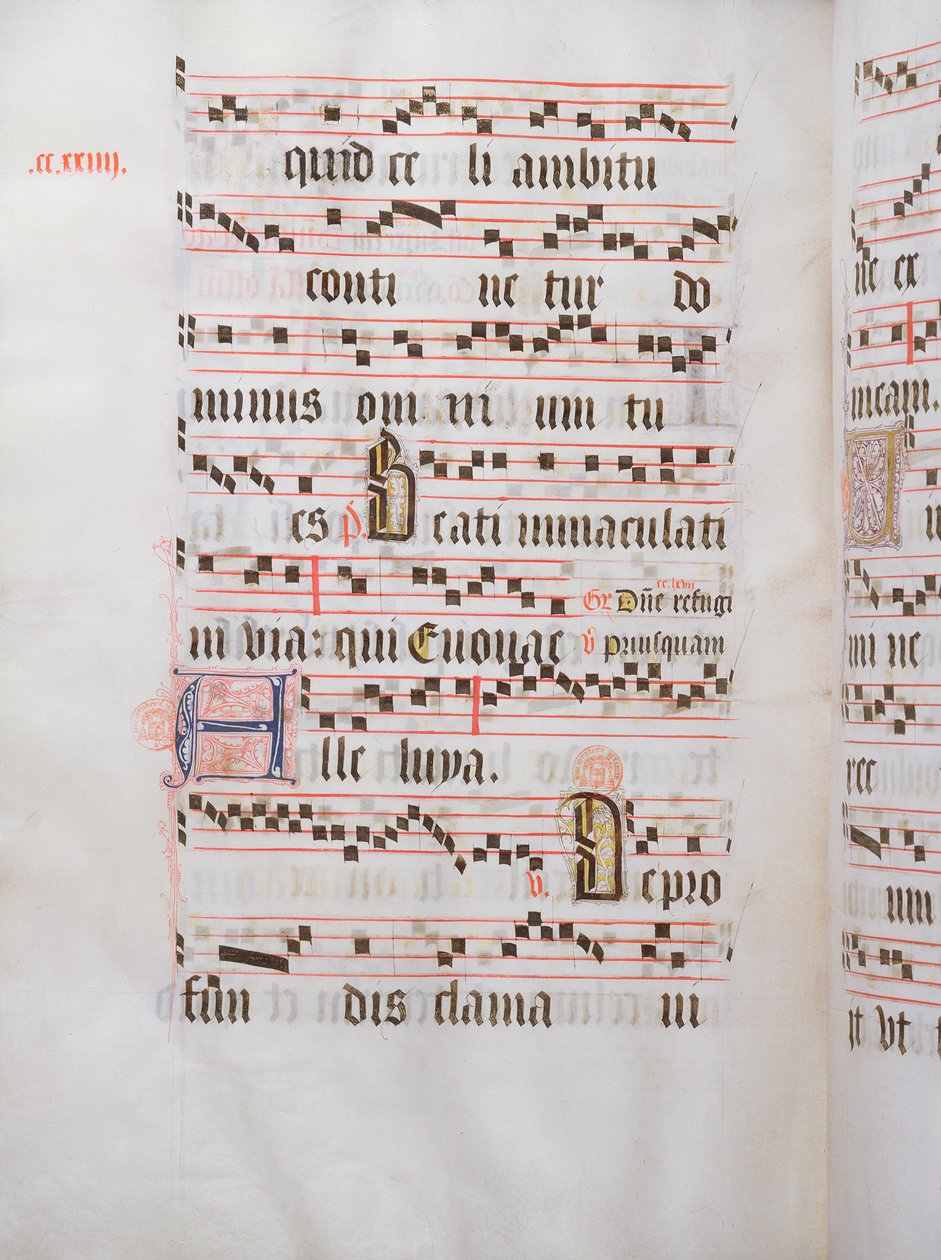 Ms 432 Temporal usada pelas Irmãs da Congregação das Carmelitas de Bruges, escrita por Irmã Margarita Bruynewe, 1505 de Sister Cornelia Wulfekkercke