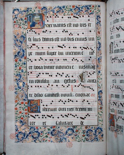 Ms 432 Temporal usado pelas Irmãs da Congregação das Carmelitas de Bruges, escrito por Sister Margarita Bruynewe de Sister Cornelia Wulfekkercke
