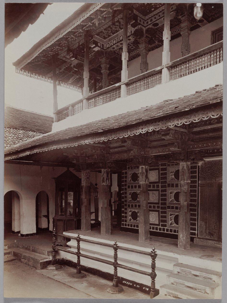 Templo budista em Kandy, Ceilão de Skeen and Co.