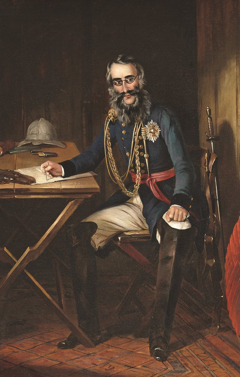 Retrato do General Sir Charles Napier (1782-1853) (óleo sobre tela) de Smart Smart