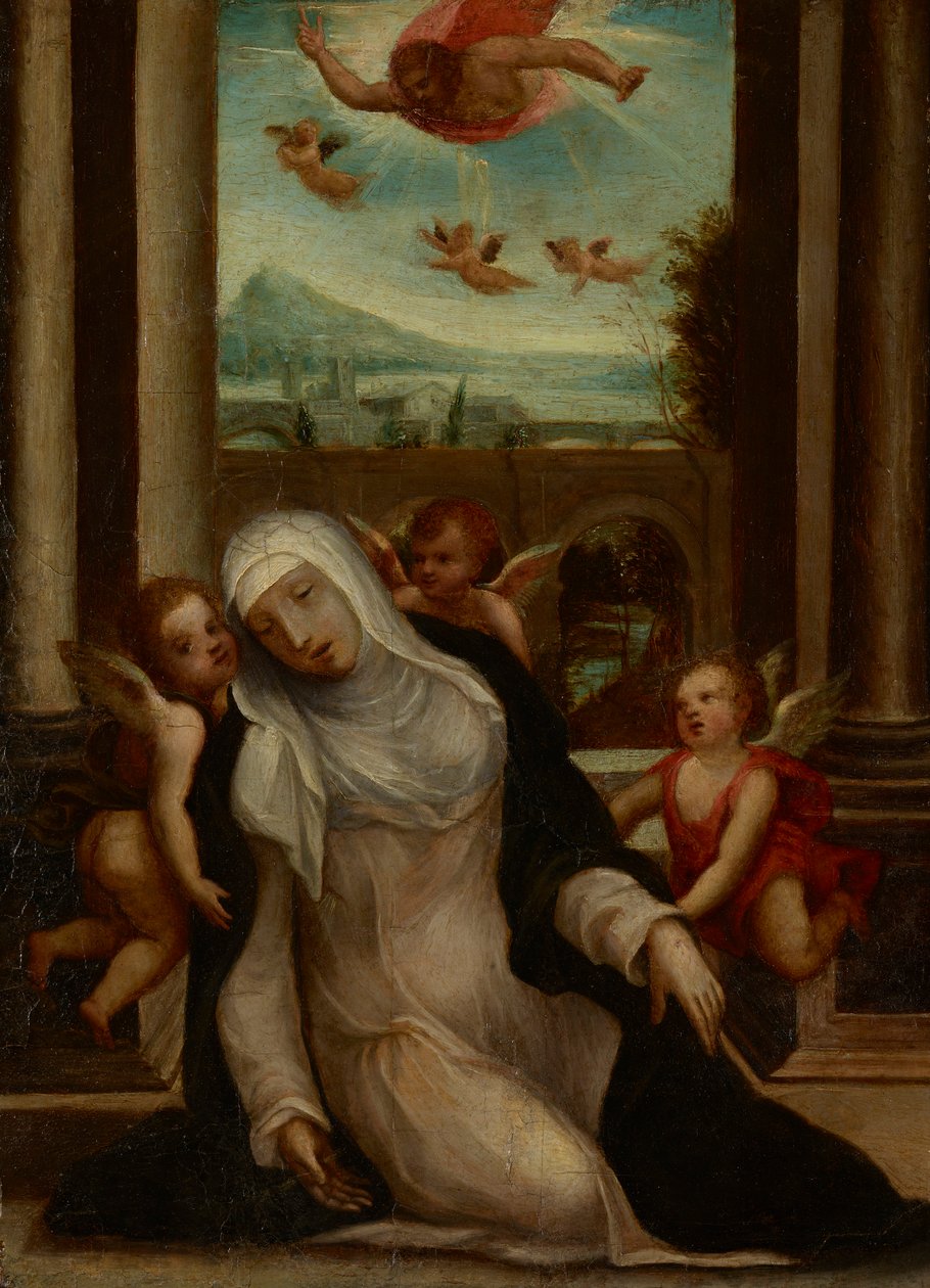 O êxtase de Santa Catarina de Siena de Sodoma