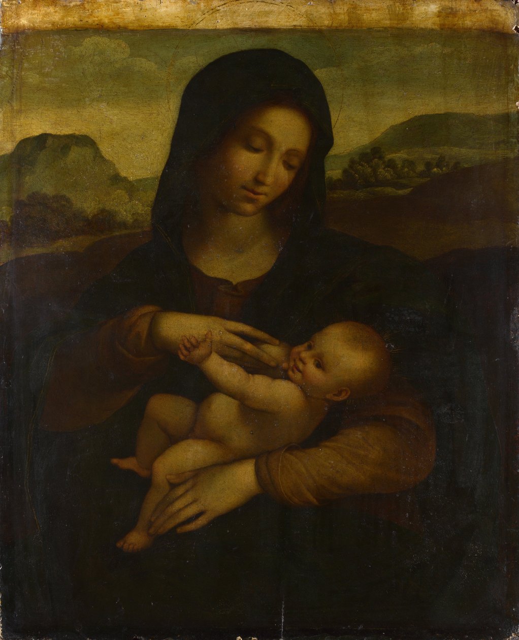 A Madonna e a Criança, c. 1520 de Sodoma