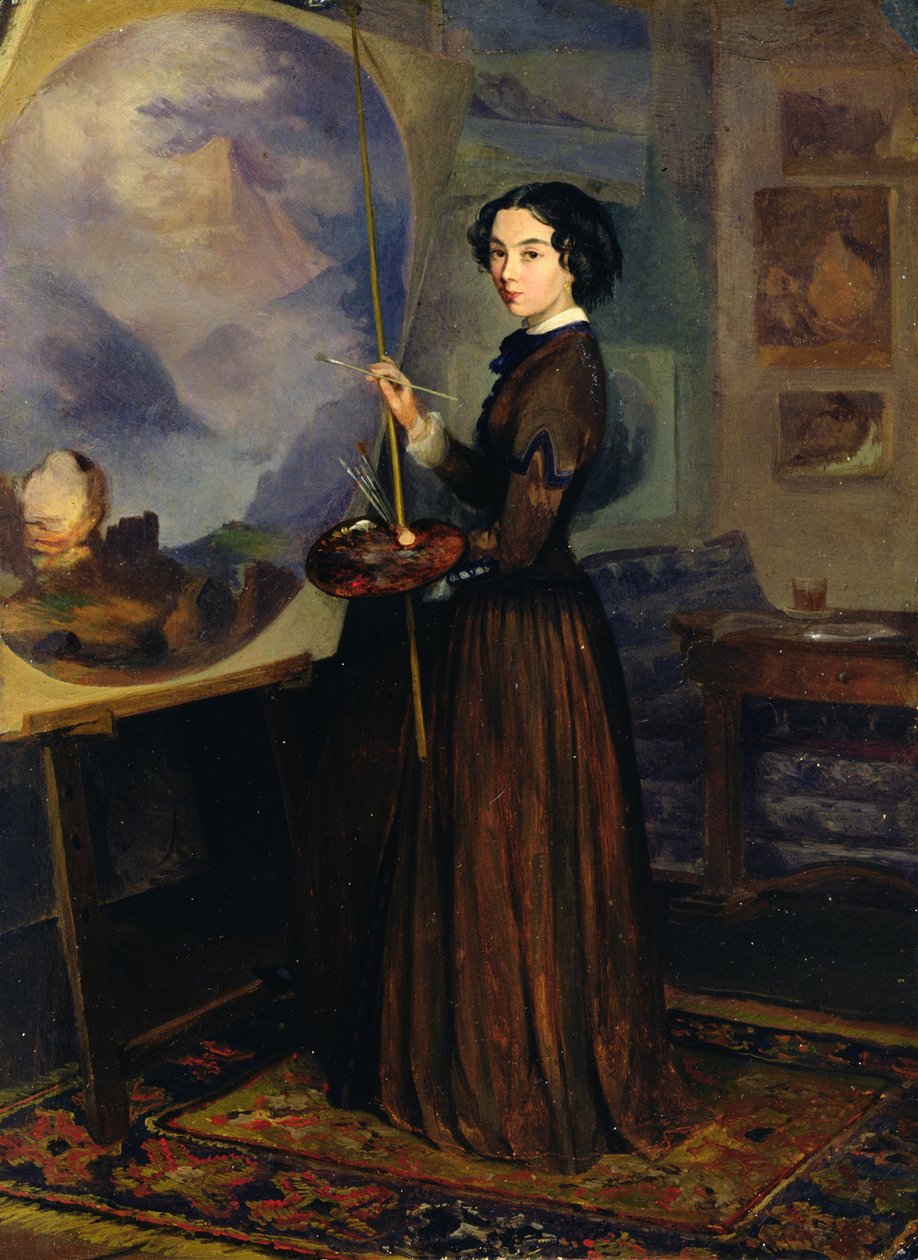 Auto-retrato de Sofia Vasiyevna Sukhova Kobylina