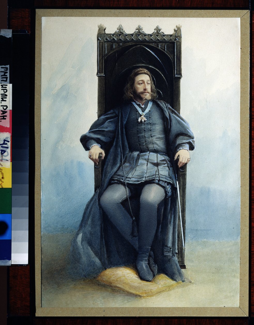 O Grão-Duque Constantin Constantinovich Romanov (1858-1915), dans le role d