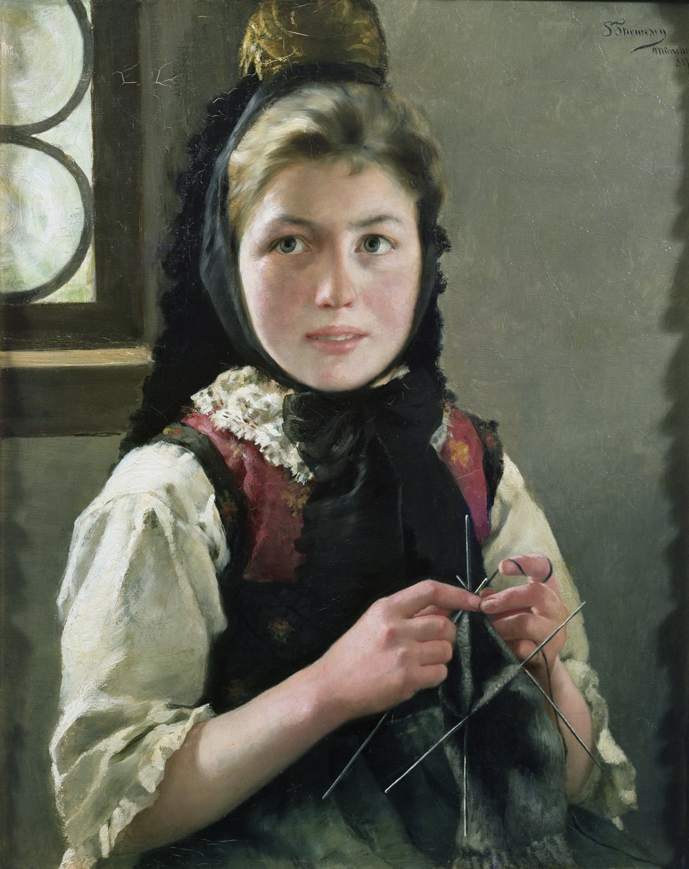 Rapariga Agricultora Alemã de Sofie Thomesen Werenskiold