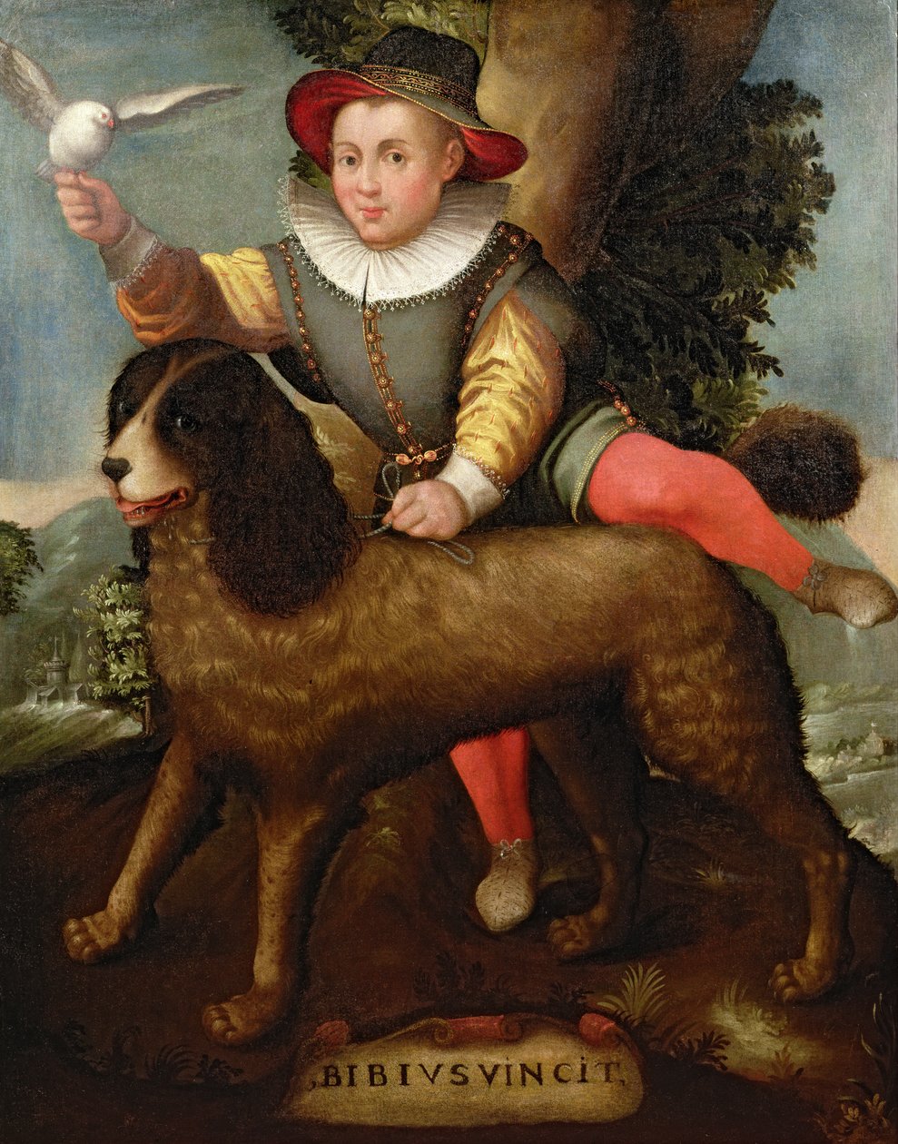 Menino e Cão, Bibius Vincit de Sofonisba Anguissola