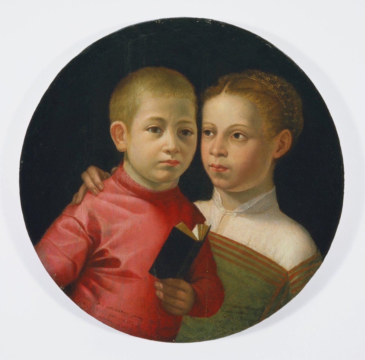 Retrato Duplo de um Menino e uma Menina da Família Attavanti, c.1580 de Sofonisba Anguissola